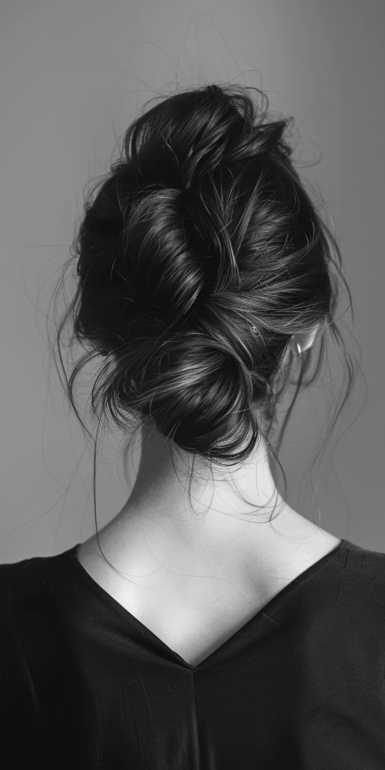 different hairstyles for women Chignon, Updo, French braid, Milkmaid twist