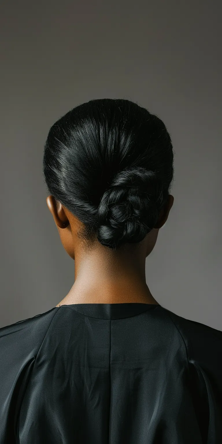 updo hairstyles for black hair French twist, Chignon, braid, Updo, Finger wave