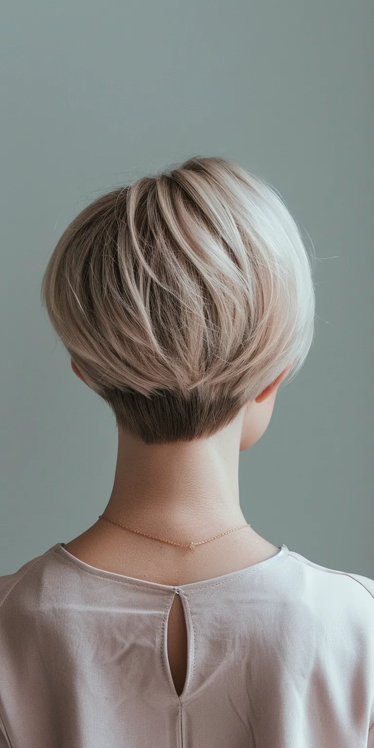 short haircuts for women with thin hair Asymmetric cut, Pixie Short brush Pompadour, Tonsure