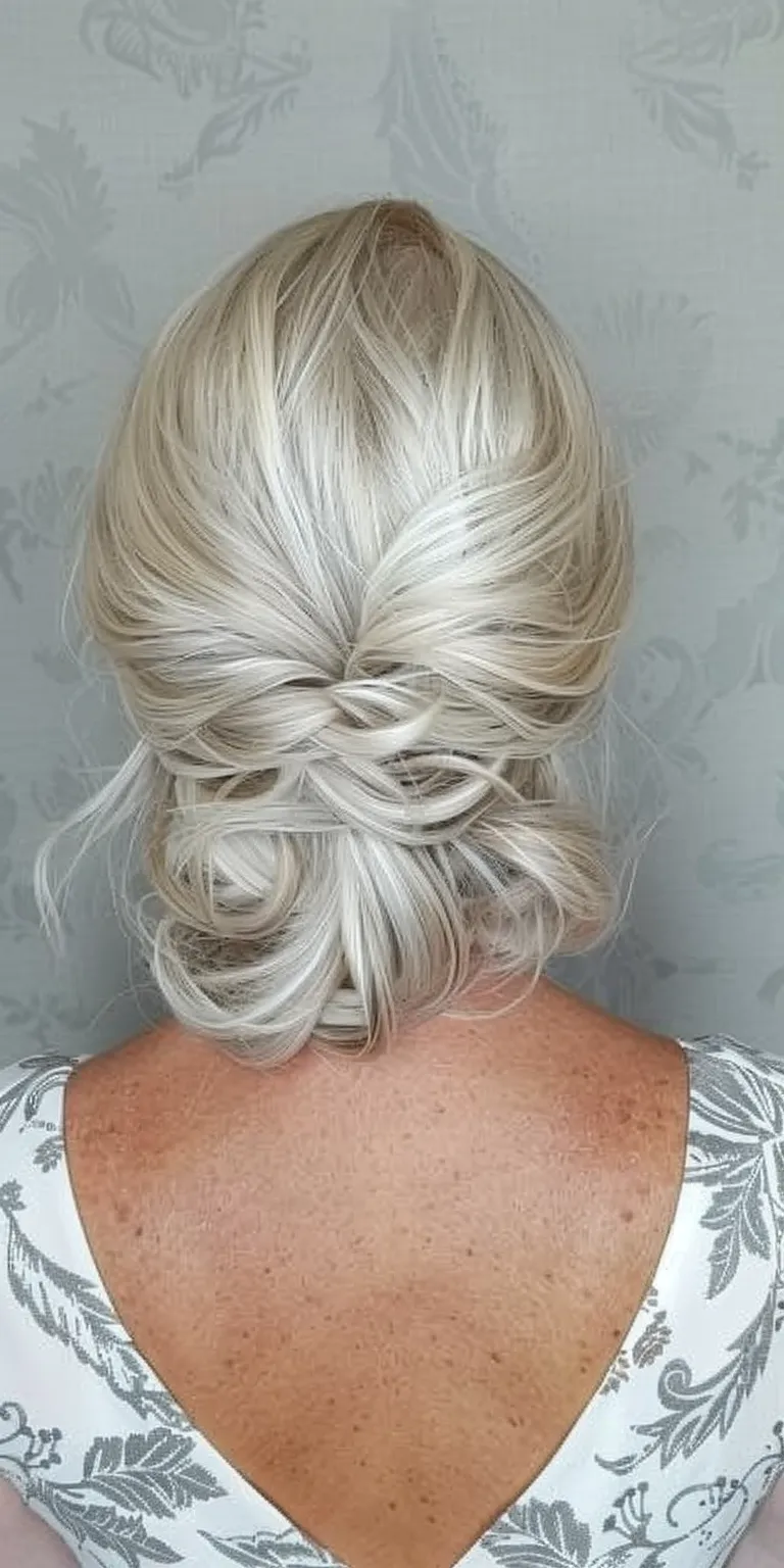 hair styles for women over 50 Updo, French twist, Waterfall braids, Chignon, Milkmaid braid