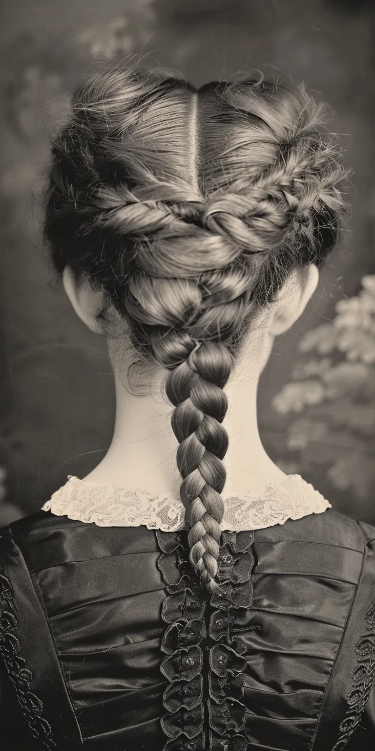 victorian hairstyles French braid, Milkmaid Boho braids, Braid, twist