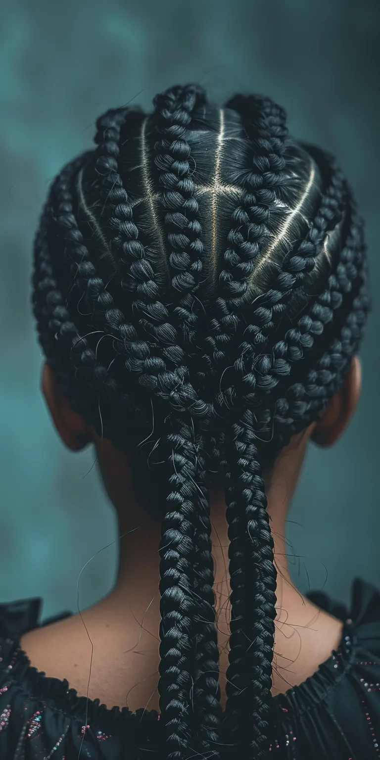 black braided hairstyles Hair twists, Waterfall braids, Cornrows, Crochet Boho braids