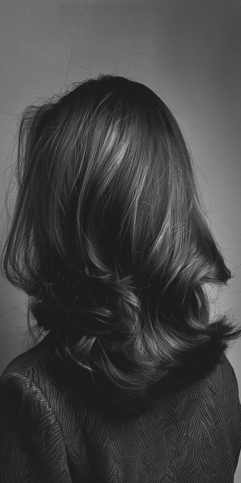 medium length haircuts Asymmetric cut, Ringlets, Layered hair, Bob Chignon