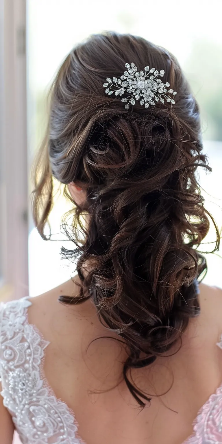 wedding hairstyles for medium hair Updo, Waterfall braids, Milkmaid braid, Chignon, Layered