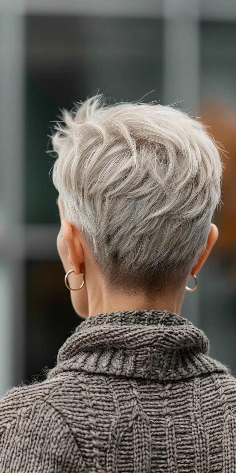 modern haircuts for women Asymmetric cut, Short brush Pixie Layered hair, Pompadour