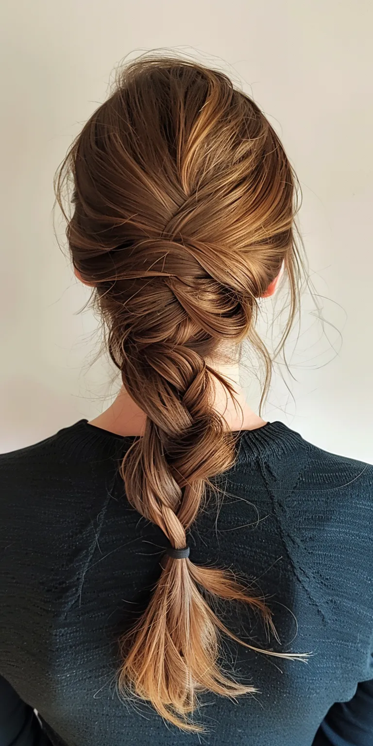 90 hairstyles French twist, Waterfall braids, braid, Braid, Updo