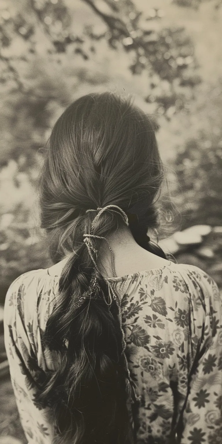 hippie hairstyles Milkmaid braid, Boho braids, Braid, Chignon, French braid