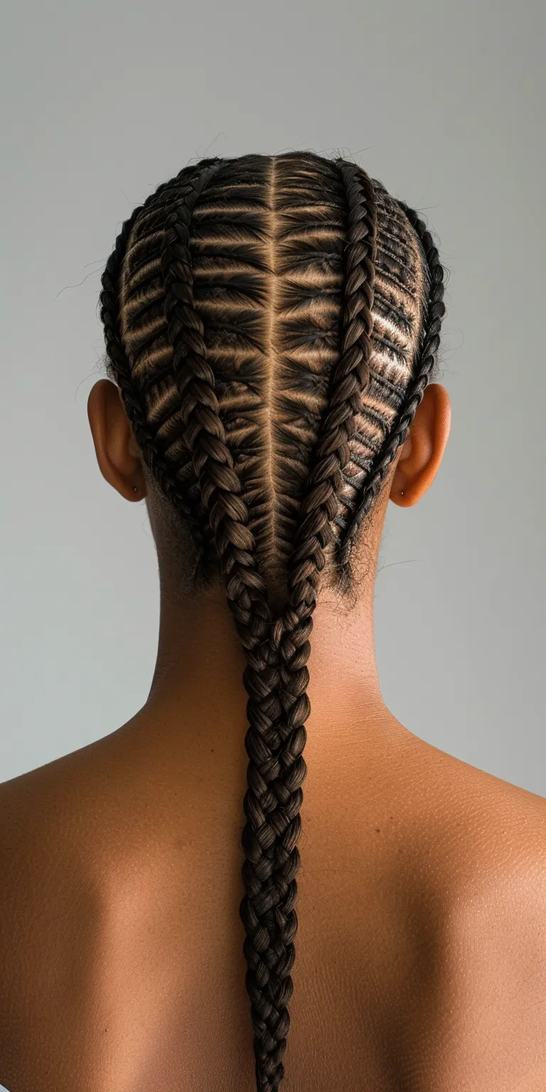 straight back cornrows Cornrows, Hair twists, Waterfall braids, French twist, braid