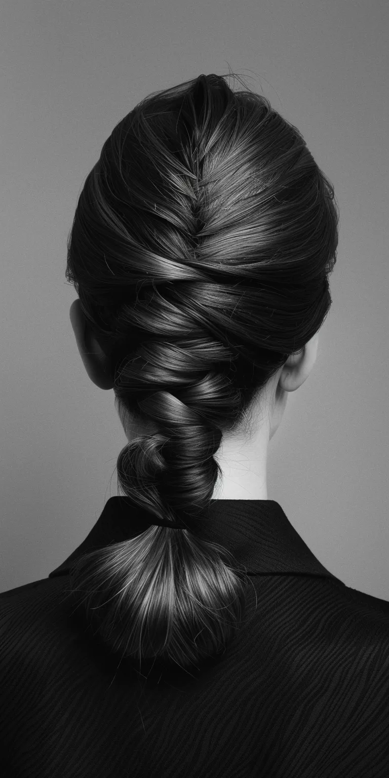 list of hair styles Chignon, French twist, braid, Waterfall braids, Updo