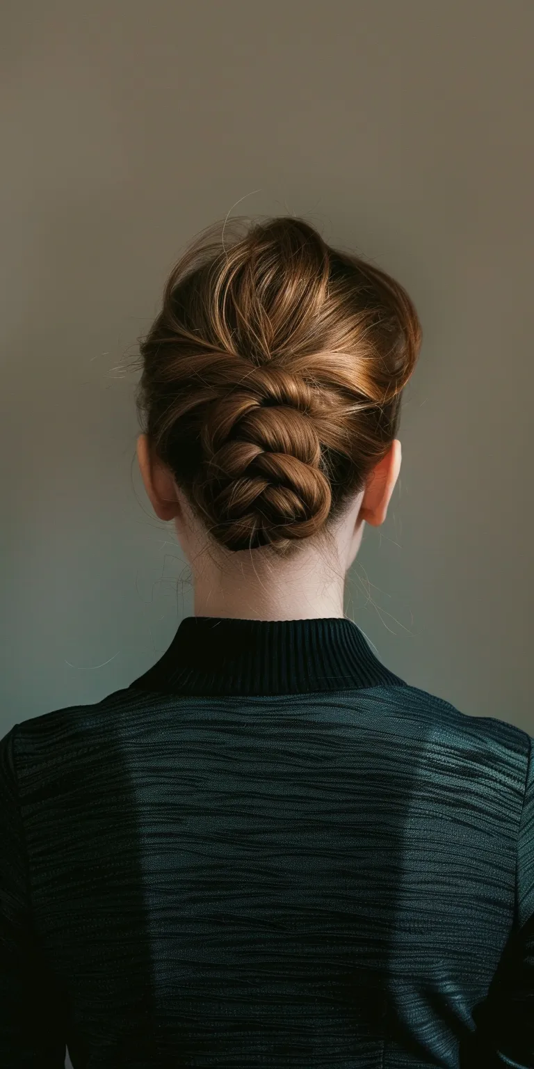 haircuts for thin hair French twist, Updo, braid, Chignon, Braid