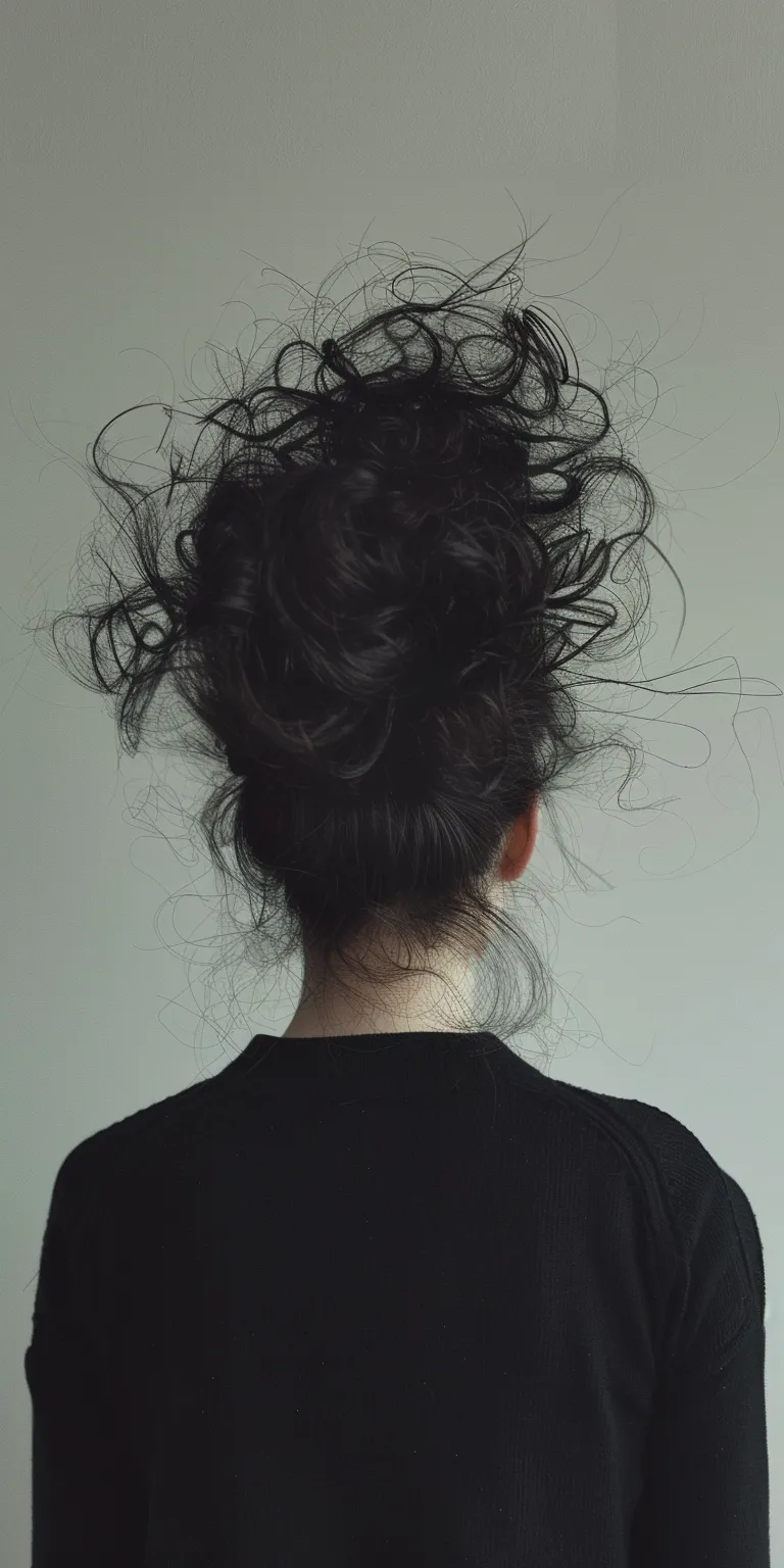 big hair style man Chignon, Updo, Layered hair, Japanese women's hairstyles, Ballerina bun