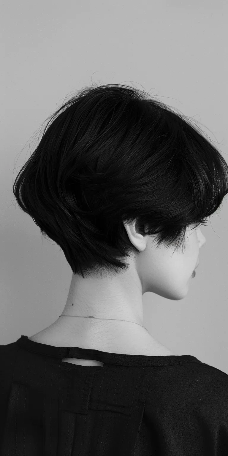 cute haircuts Asymmetric cut, Pixie Bob Short brush Butterfly haircut