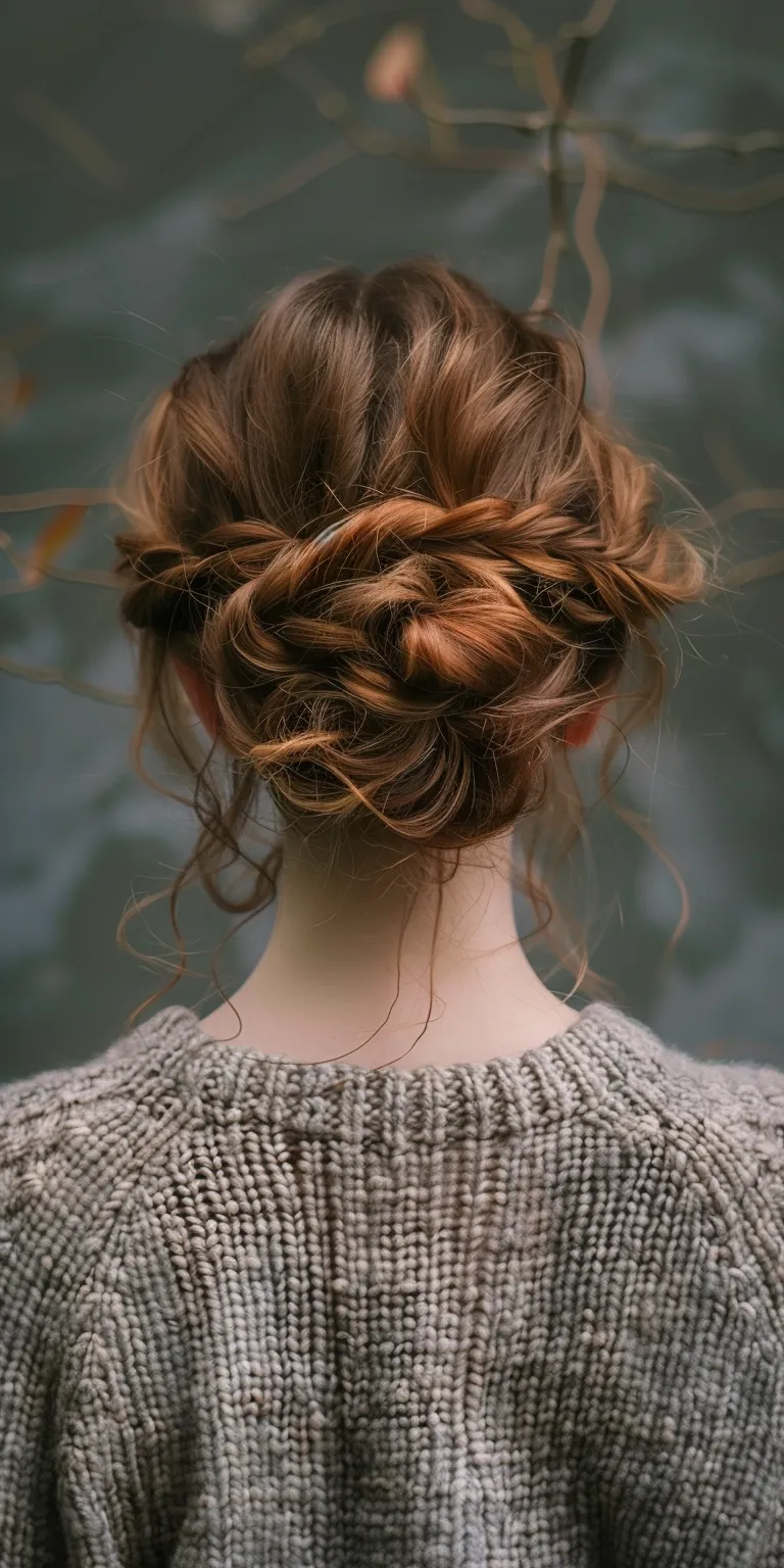 cute updo hairstyles Milkmaid braid, Updo, French Braid, Chignon