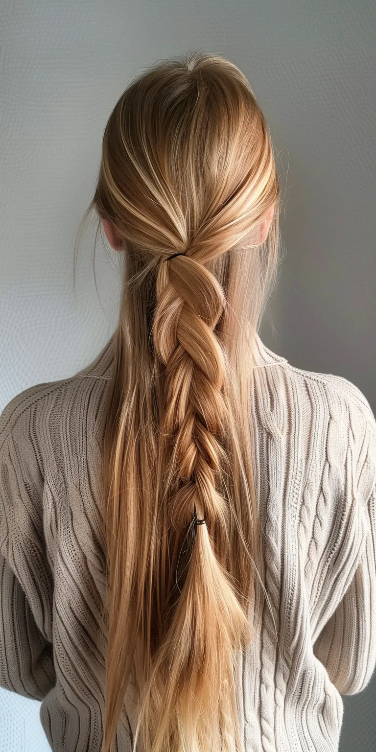 hairstyles for long straight hair Braid, French braid, Waterfall braids, Boho twist