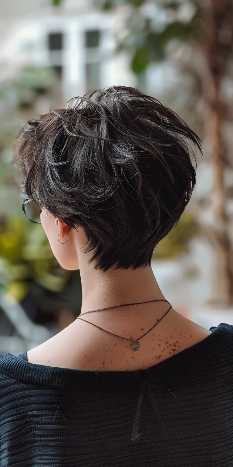 cute short haircuts for women Butterfly haircut, Pixie cut, Short brush Asymmetric Japanese women's hairstyles