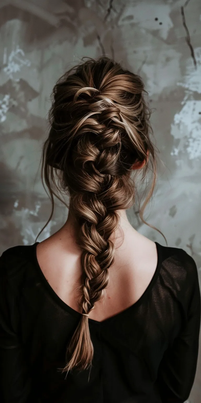 face shapes and hairstyles French braid, Waterfall braids, Braid, Boho Milkmaid braid