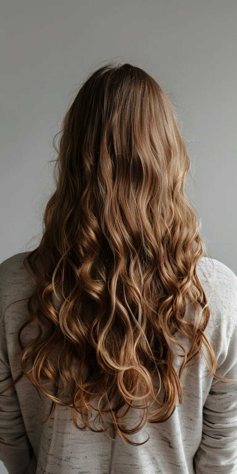 hairstyles for thick frizzy hair Layered hair, Curly Ringlets, Long Mermaid