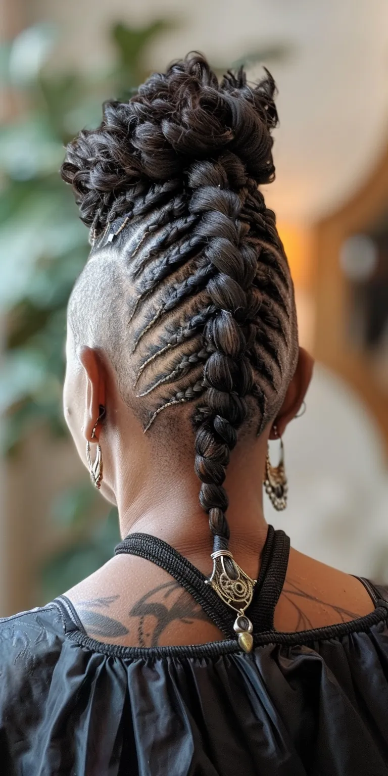 mohawk braids Mohawk, Waterfall braids, French twist, Cornrows, Hair twists