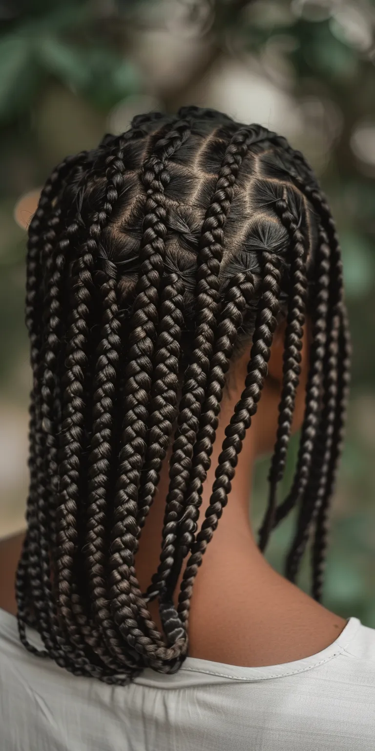 bob box braids Crochet braids, Hair twists, Waterfall Boho Cornrows