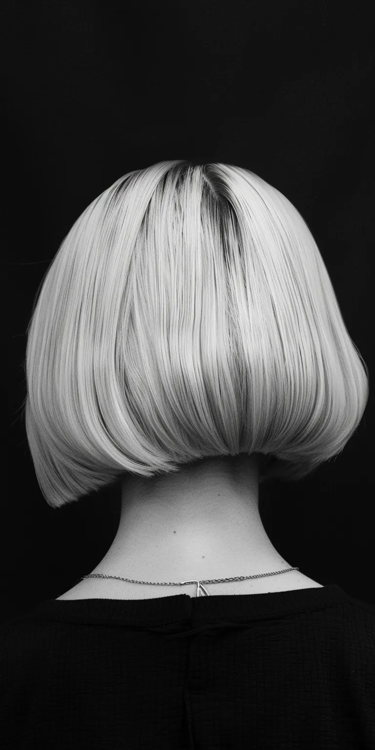 short bob with fringe Asymmetric cut, Bob Chignon, Stacked bob, Professional cut