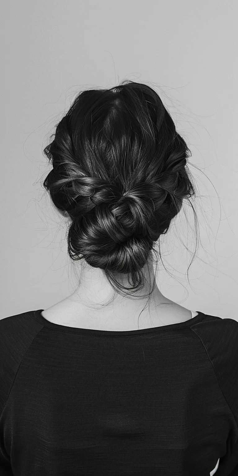 hairstyles for women Chignon, French braid, Updo, twist, Milkmaid braid