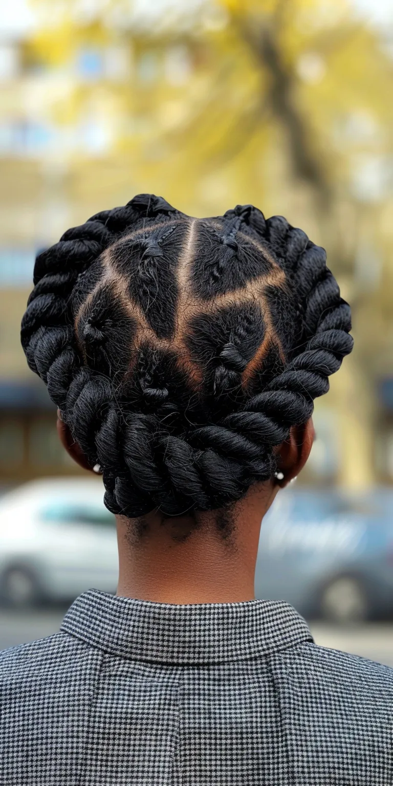 two strand twist hairstyles French twist, Hair twists, Waterfall braids, Chignon, Cornrows