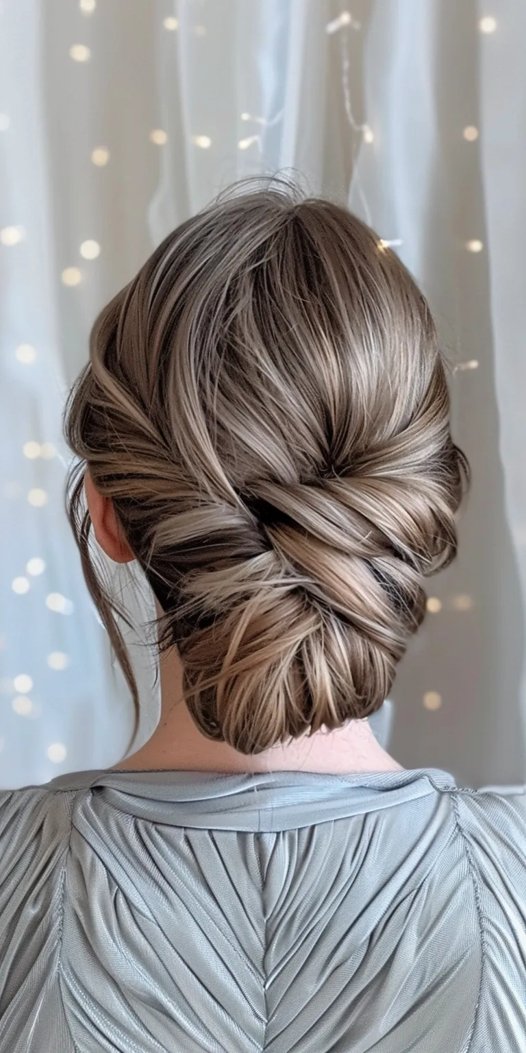 easy hairstyles for short hair French twist, Updo, Waterfall braids, braid, Milkmaid braid