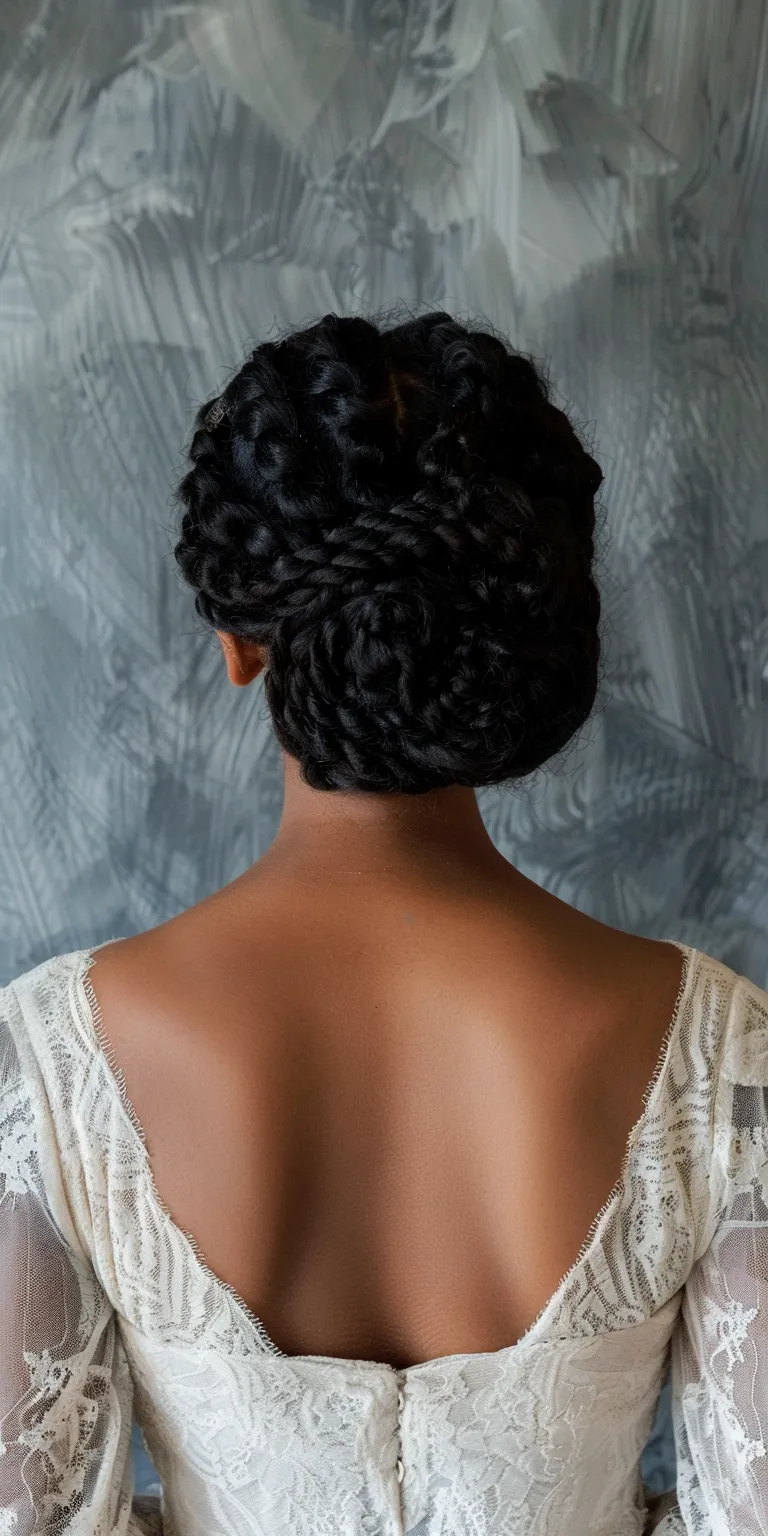 prom hairstyles Milkmaid braid, Waterfall braids, Finger wave, Updo, French twist