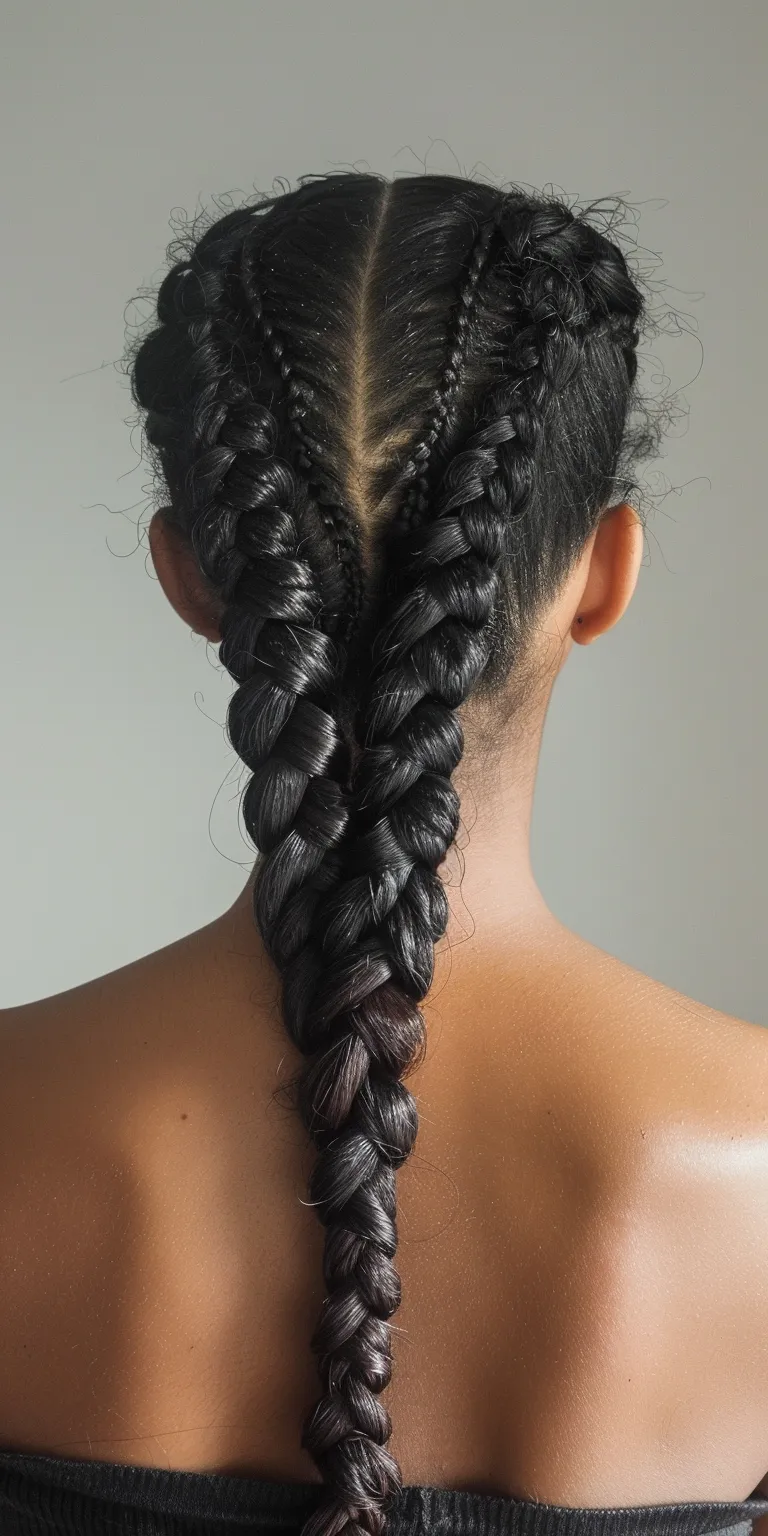 natural black hair styles Waterfall braids, Hair twists, French braid, Boho Braid