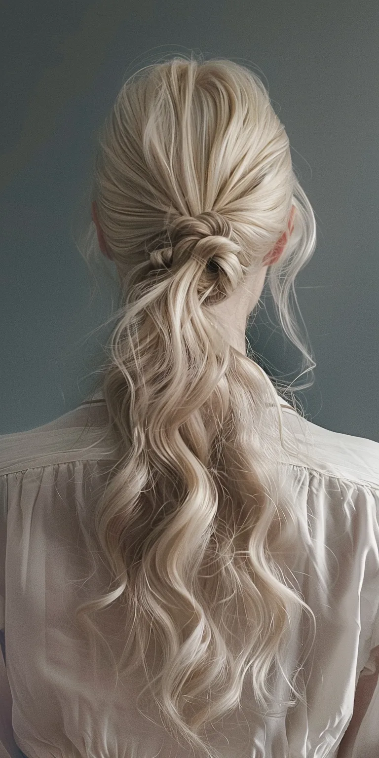 ponytail hairstyles French braid, Updo, Waterfall braids, Milkmaid Braid