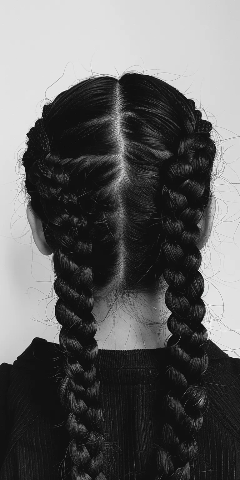 shoulder length braids French braid, Waterfall braids, Braid, Milkmaid Boho