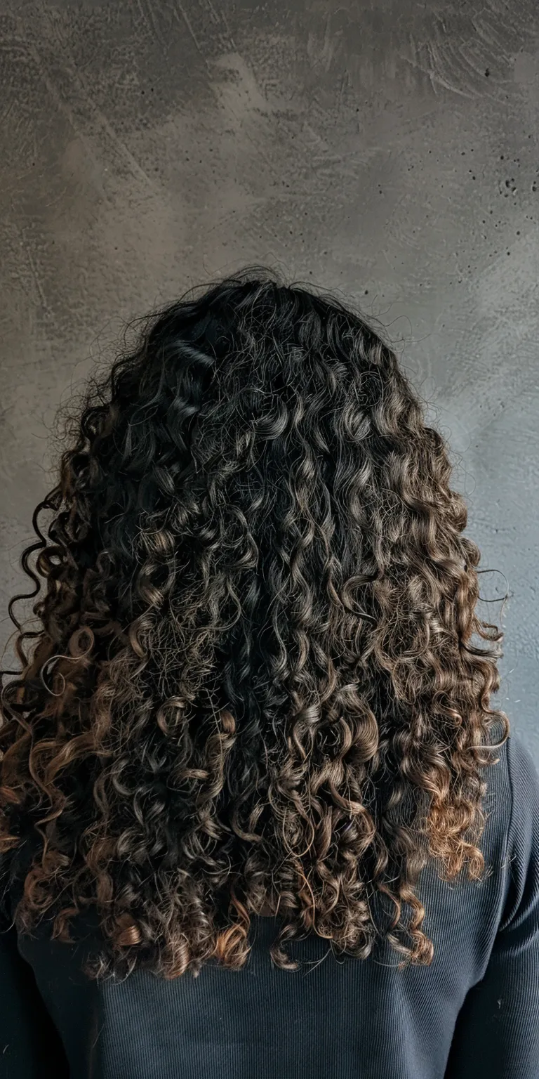 curly hair styles Digital perm, Ringlets, Curly hair, Layered Hair crimping