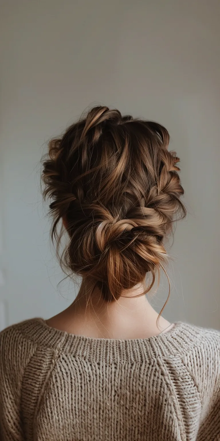 pinterest hair styles Updo, Chignon, Milkmaid braid, Ballerina bun, French twist