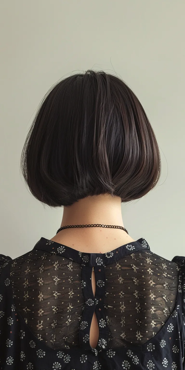 short bob hairstyles Japanese women's hairstyles, Asymmetric cut, Bob Butterfly haircut, Chignon