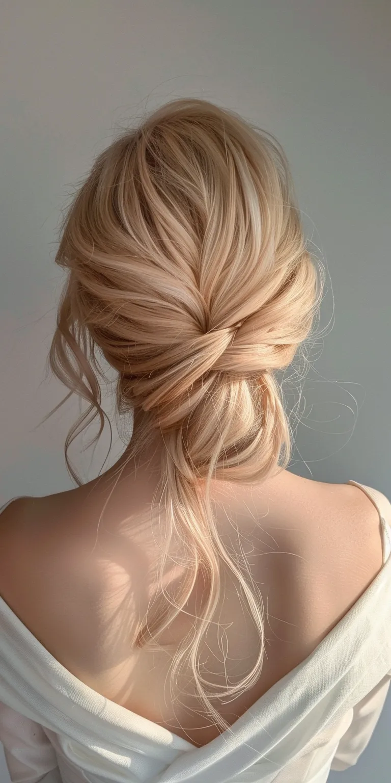 barbie hair styles Chignon, Updo, Waterfall braids, French braid, Braid