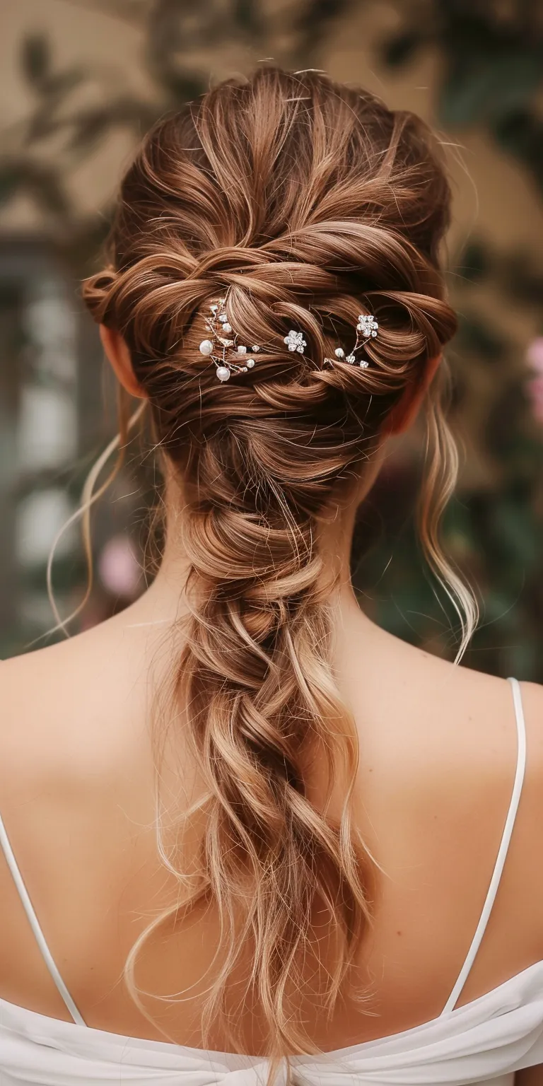 cute hairstyles for medium hair Boho braids, Waterfall Milkmaid braid, Braid, French braid