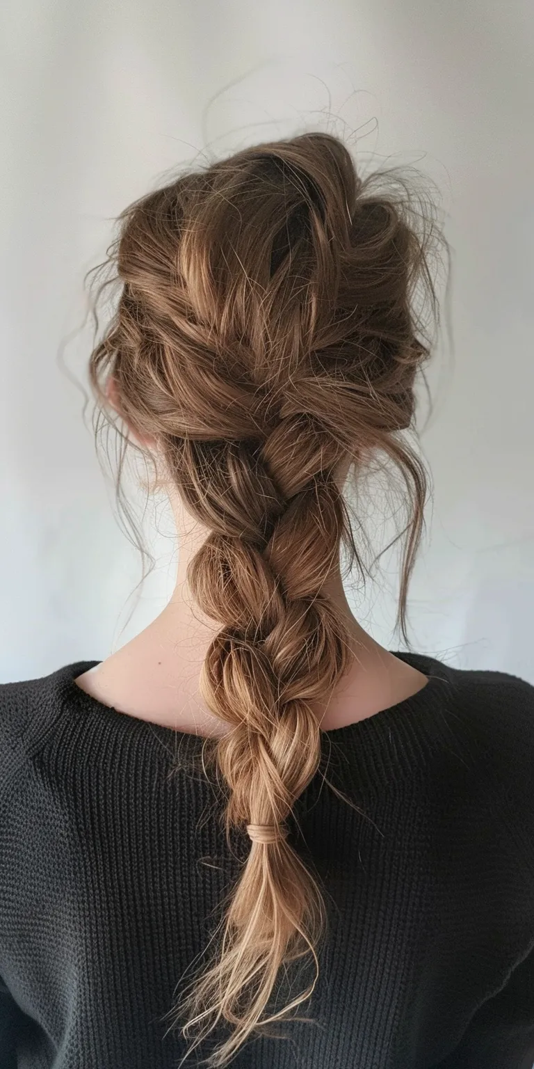 hairstyles for teens French braid, Waterfall braids, twist, Braid, Updo