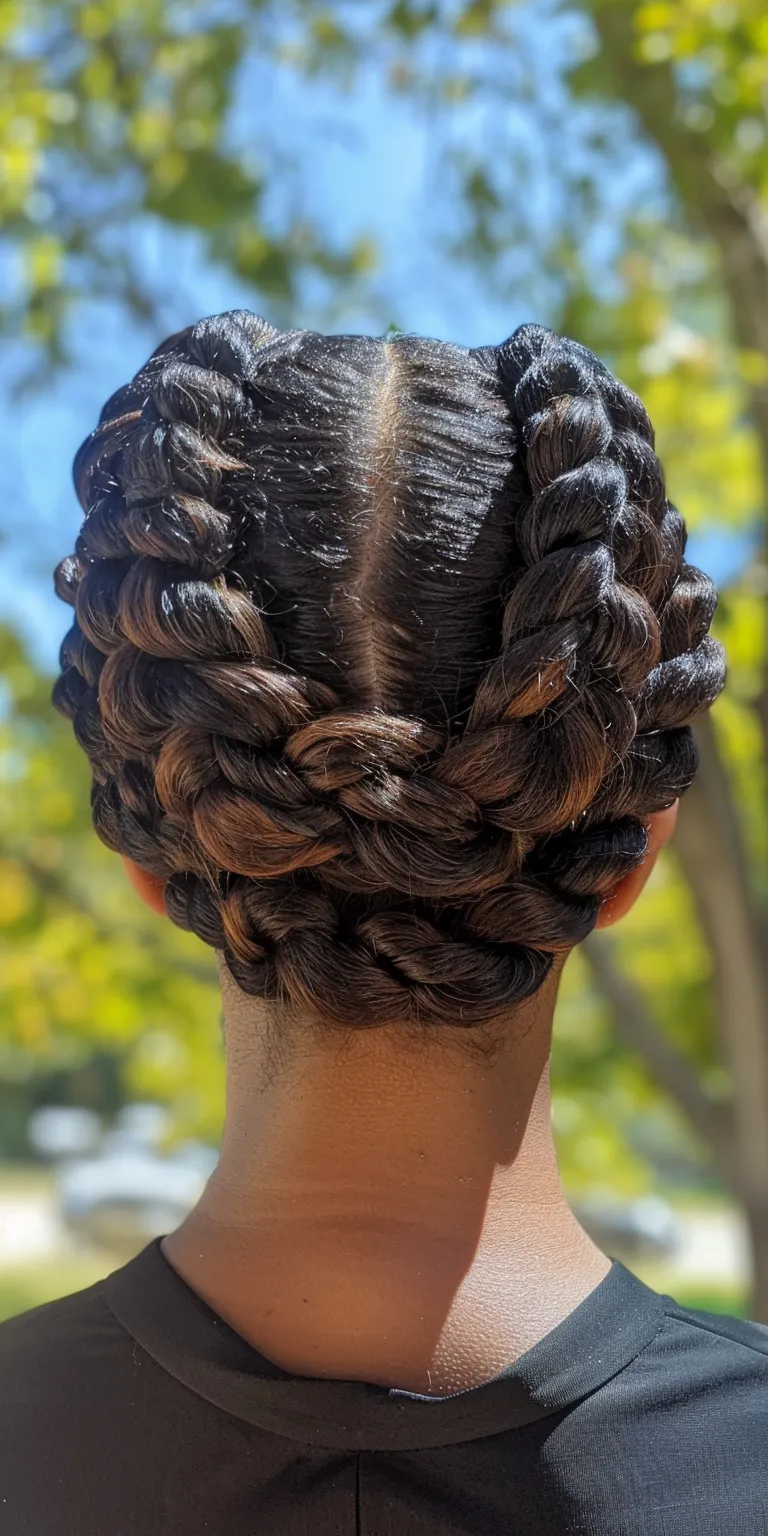 halo braid French twist, Waterfall braids, braid, Updo, Hair twists