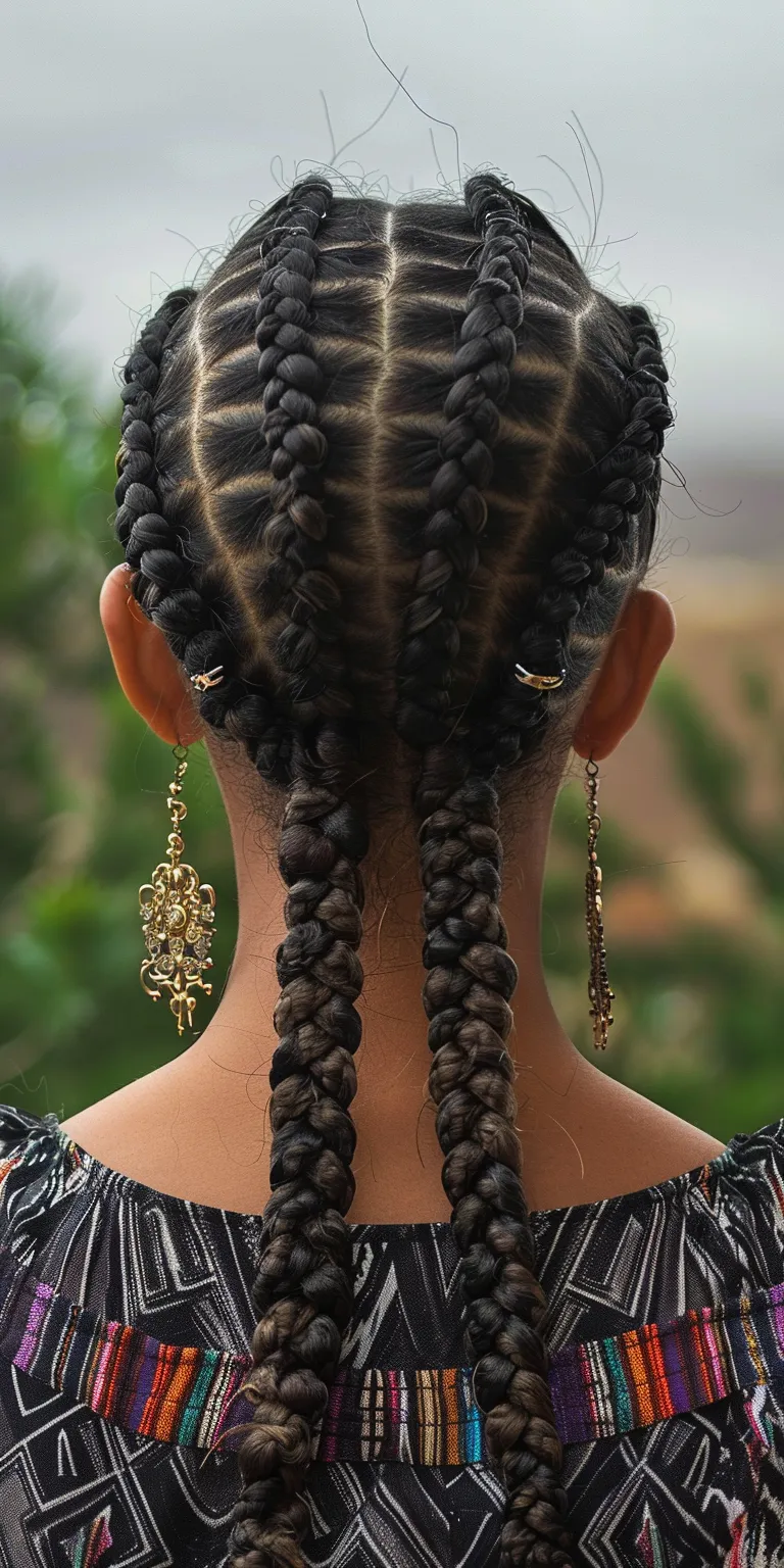 bohemian knotless braids Cornrows, Boho braids, Waterfall Hair twists, Braid