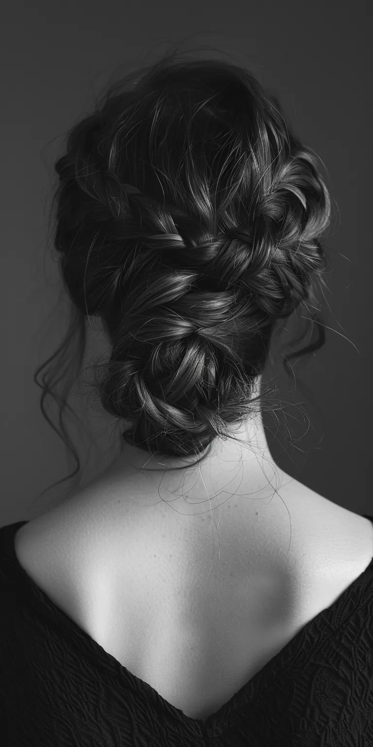 modern hairstyles Chignon, Updo, French braid, Milkmaid Waterfall braids