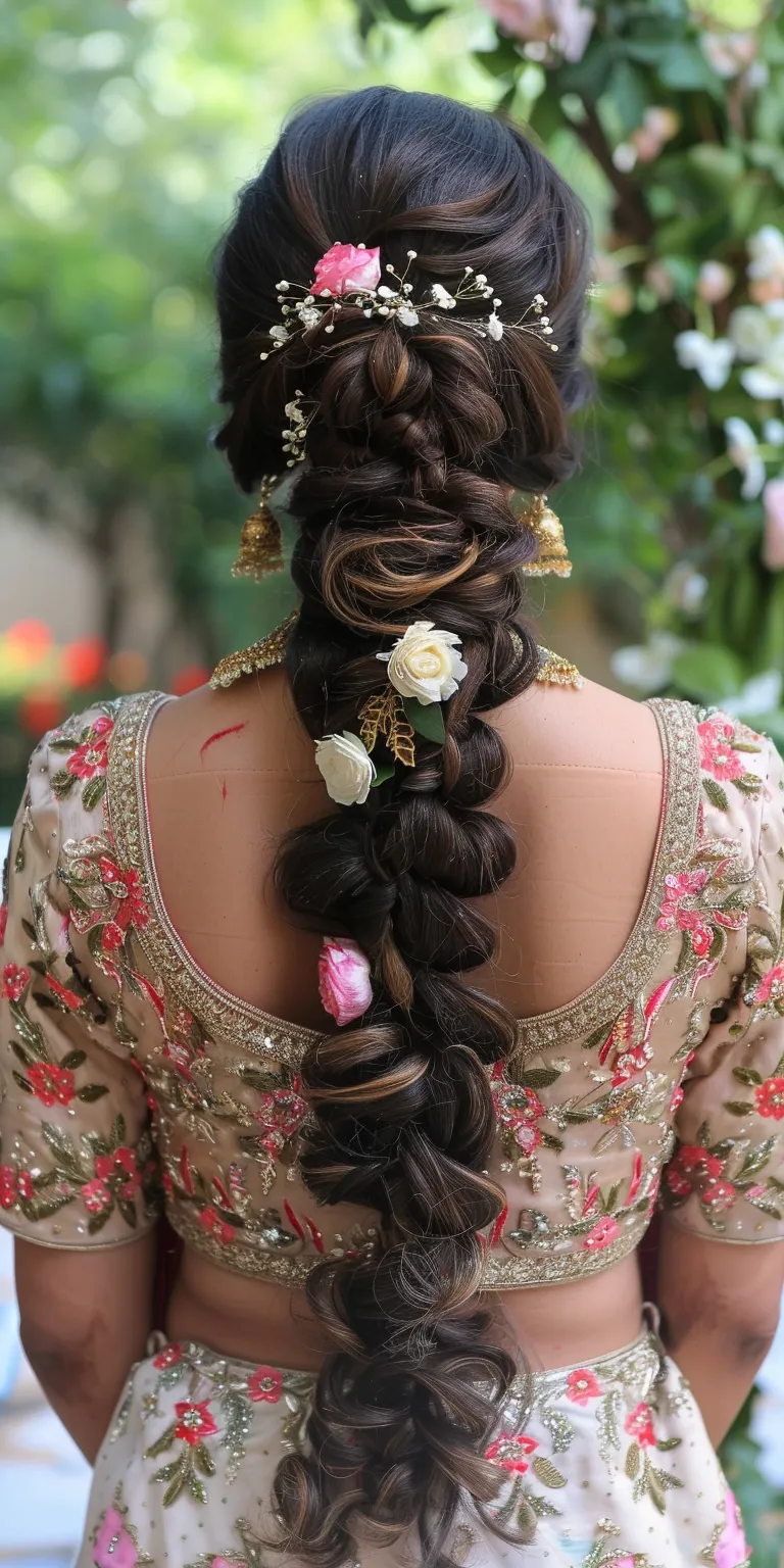 wedding hairstyles for long hair Boho braids, Milkmaid braid, Updo, Braid, Chignon