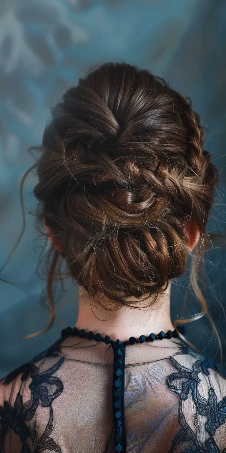 hairstyles for homecoming Milkmaid braid, Updo, Chignon, French twist