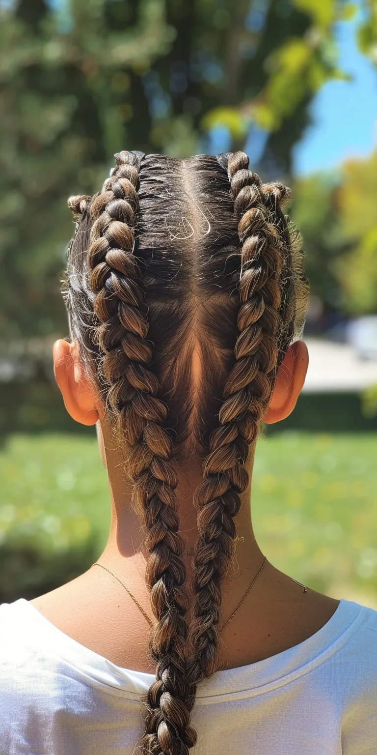 shoulder length braids Waterfall braids, French braid, Cornrows, twist, Braid