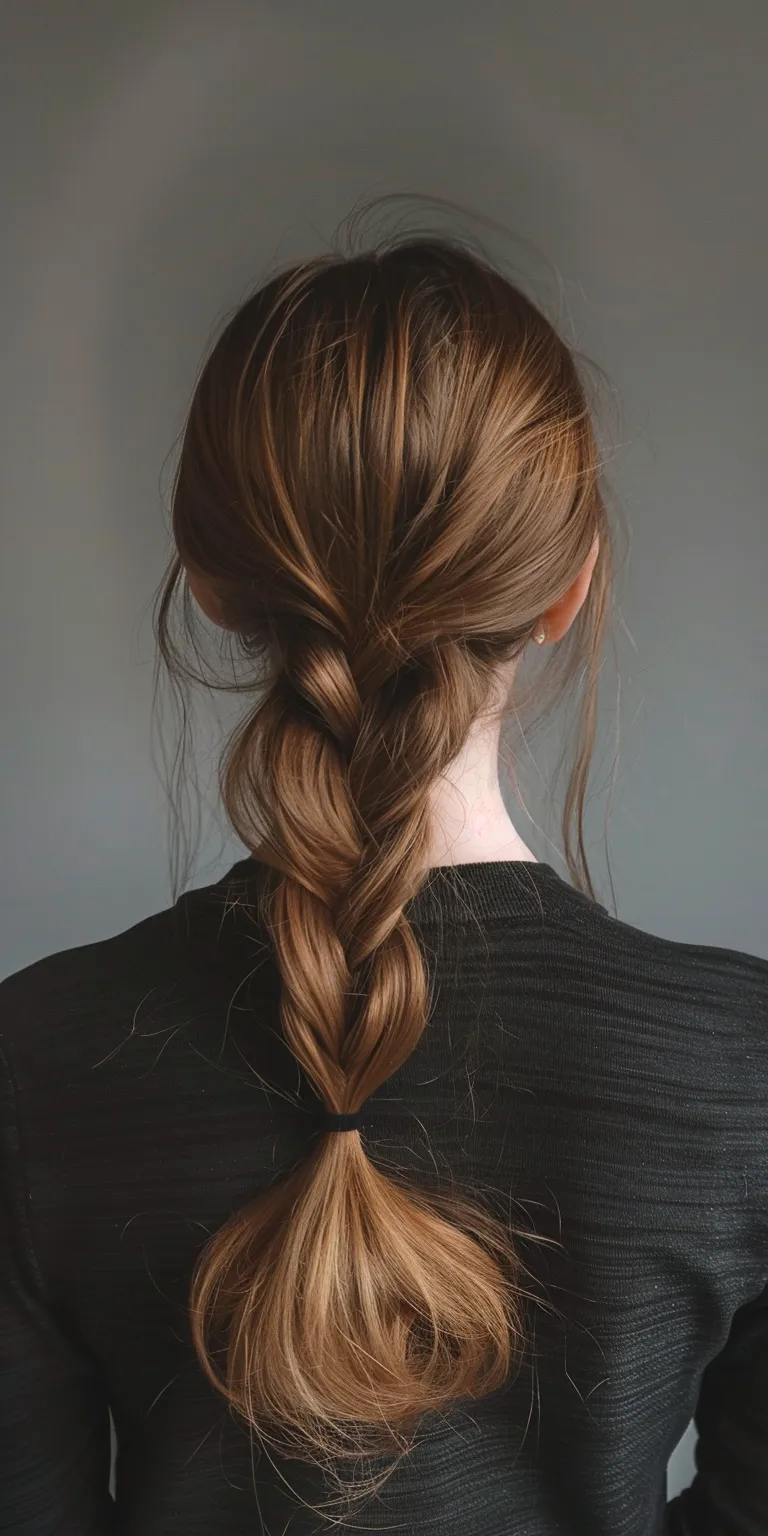 high ponytail hairstyles French braid, Braid, Waterfall braids, twist, Updo