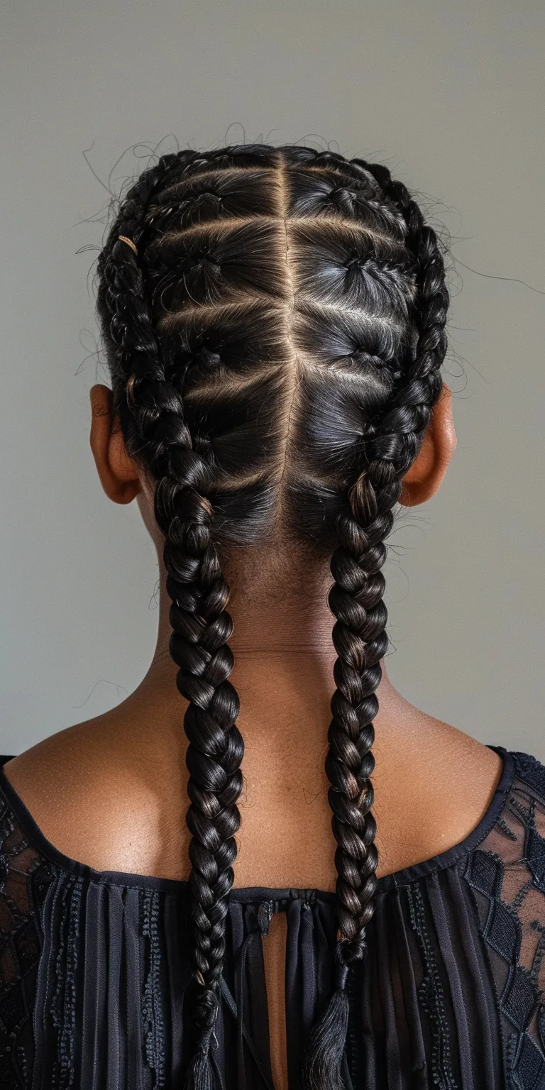 4 braids hairstyles Waterfall braids, Hair twists, French braid, twist, Boho