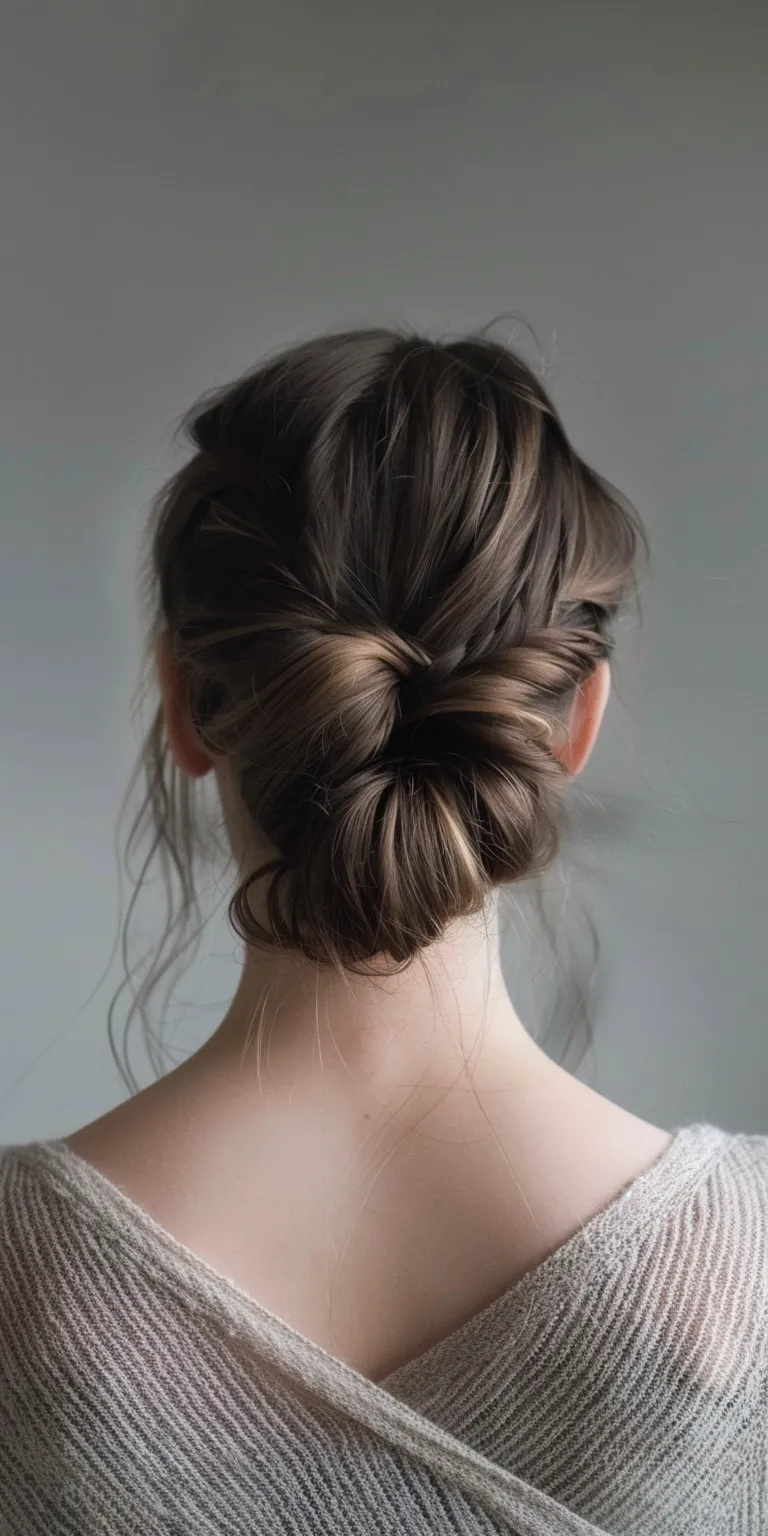 different hairstyles Updo, Chignon, Ballerina bun, Milkmaid braid, French twist