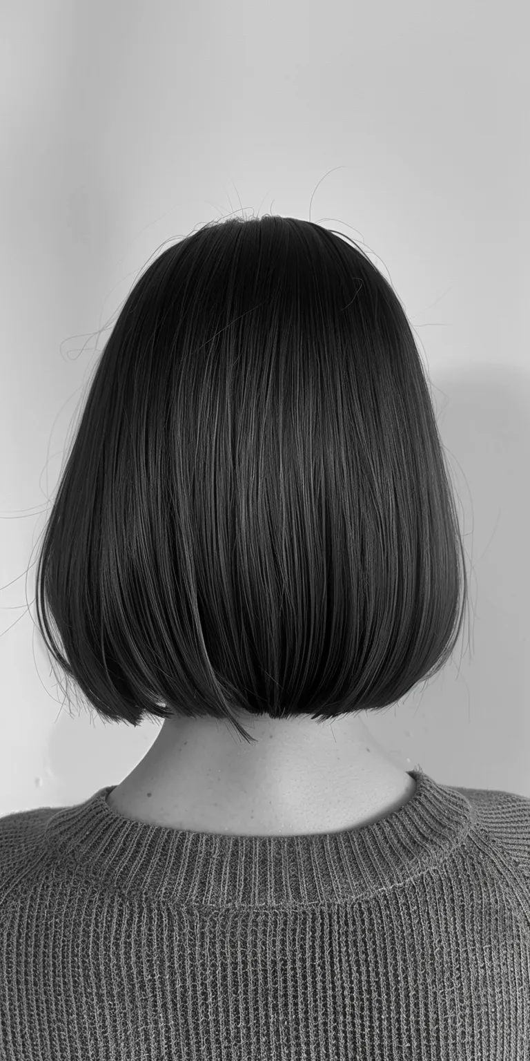 mid length bob Asymmetric cut, Bob Short brush Professional Japanese women's hairstyles