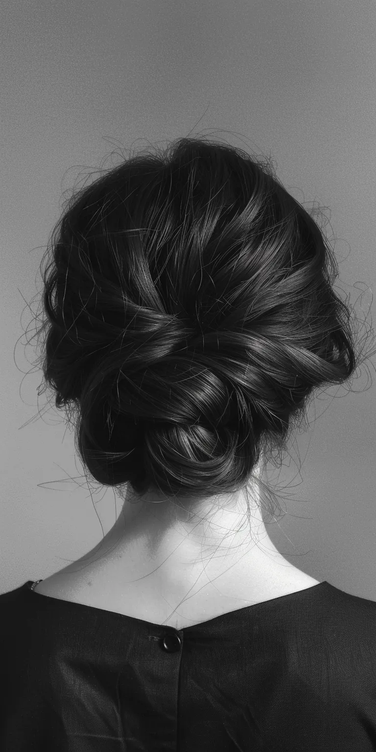 hairdo simple Chignon, Updo, French twist, Milkmaid braid, Ballerina bun