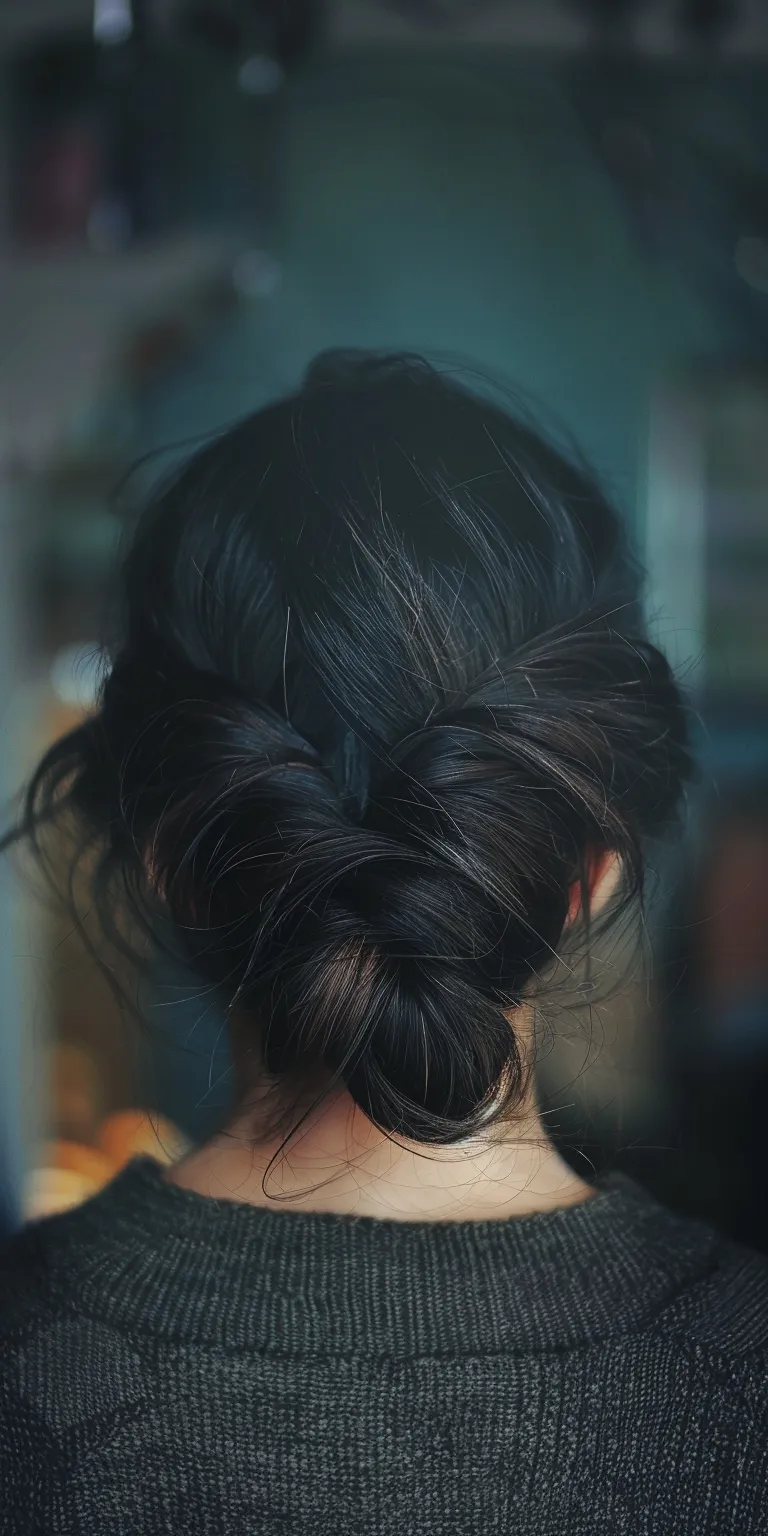 pomade hair Updo, Chignon, French twist, braid, Japanese women's hairstyles