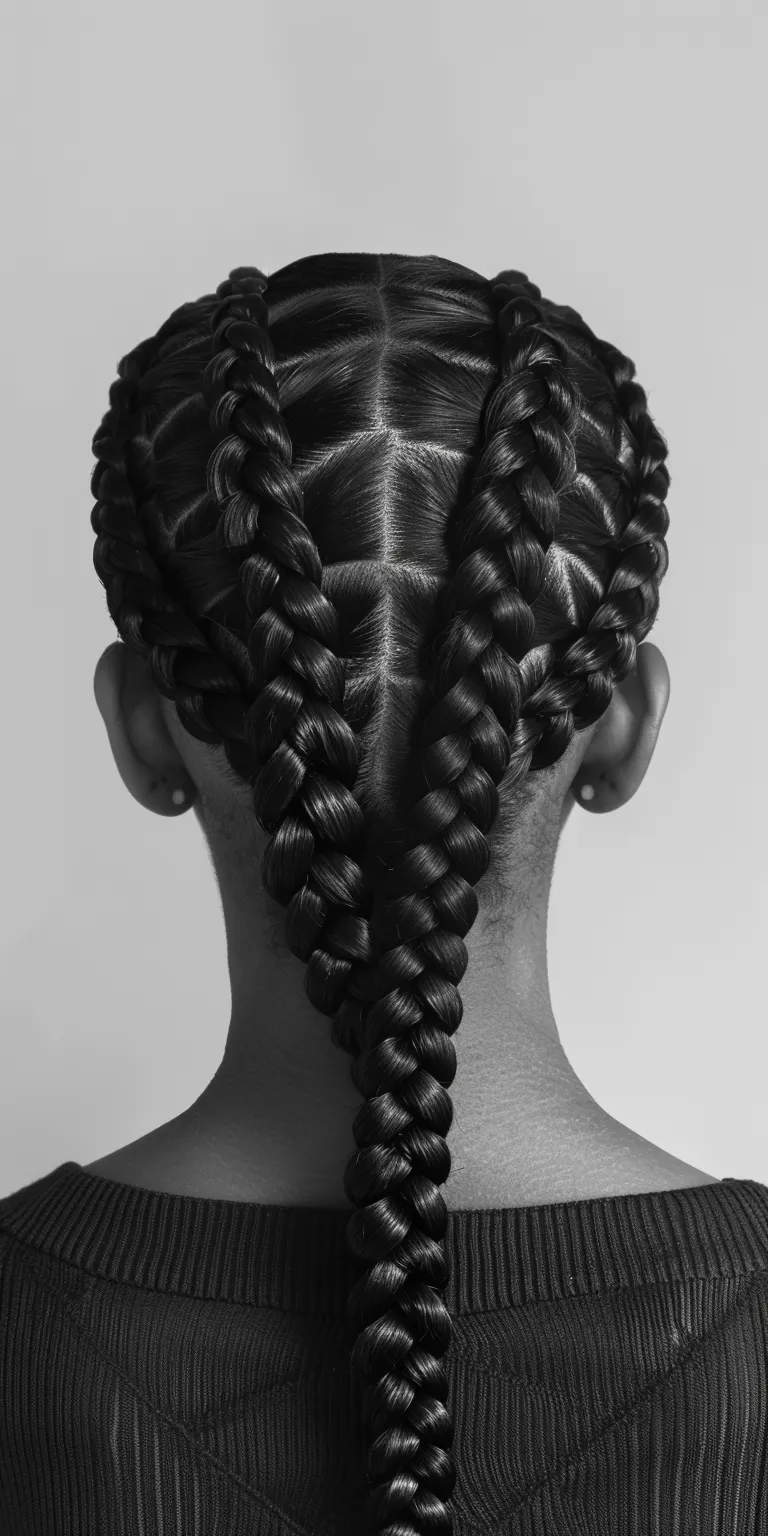 black hair styles Waterfall braids, French braid, Hair twists, twist, Braid